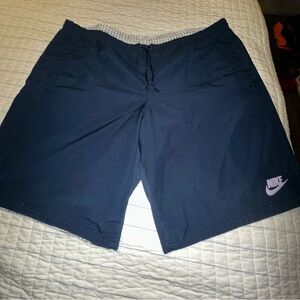 Nike Reversible France Shorts Men’s Size Unknown Plaid Blue Dry Fit Very Rare!